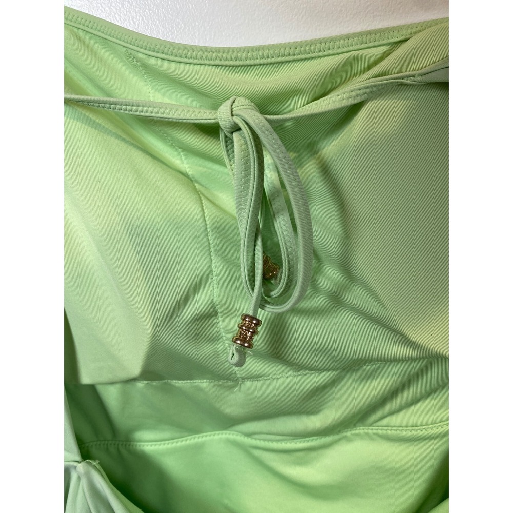 Aerie One Piece Swimsuit Full Coverage Cutout Back Green Size M - Picture 5 of 6
